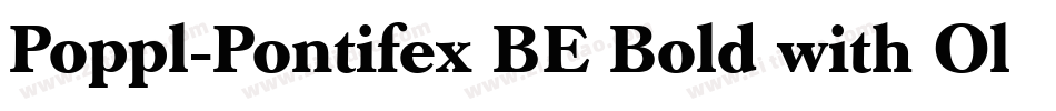Poppl-Pontifex BE Bold with Oldstyle Figures字体转换